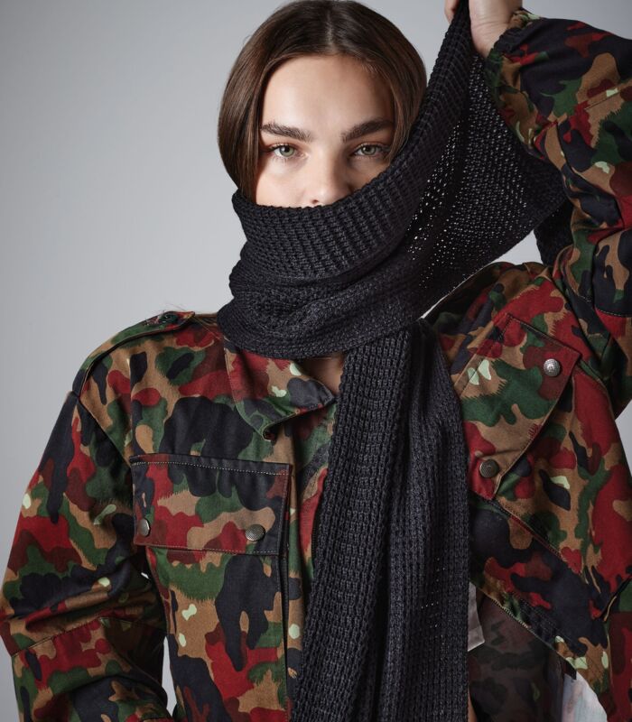 Classic Waffle Knit Scarf Thumbnail