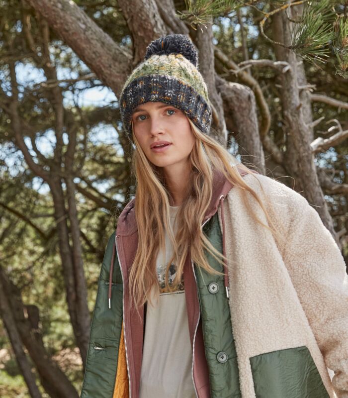 Corkscrew Pom Pom Beanie Thumbnail