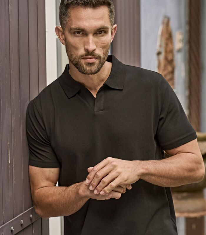 Men's Luxury Stretch V-Neck Polo Thumbnail