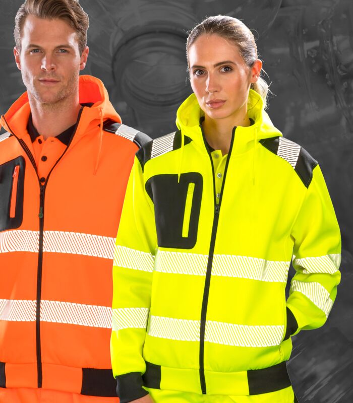 Recycled Zipped Safety Hoody Thumbnail