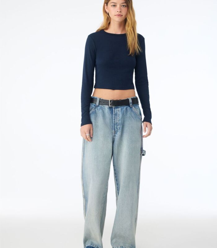 Women's Micro Rib Long Sleeve Tee Thumbnail