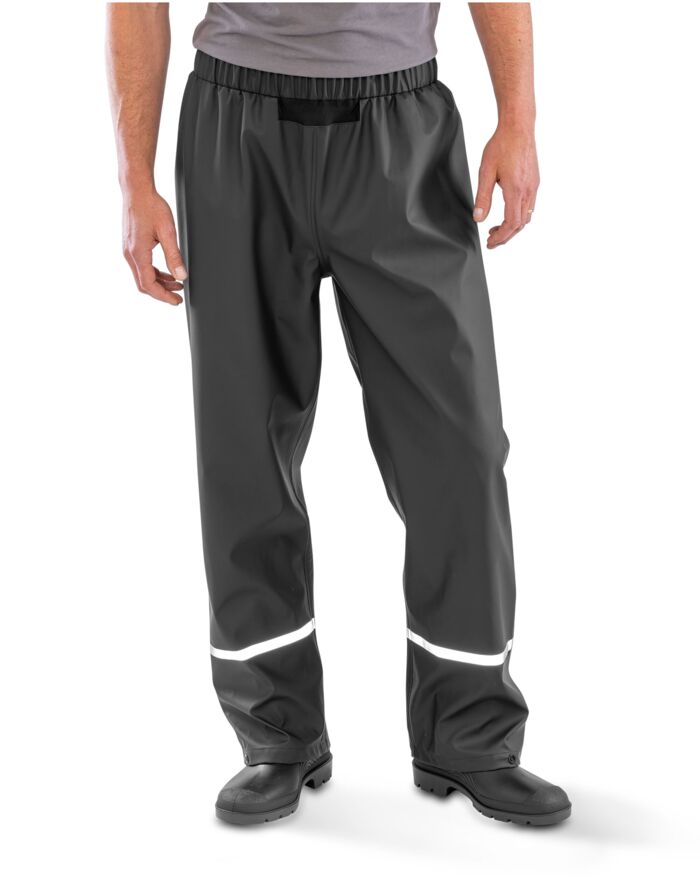 Prism PU Waterproof Trouser With Reflective Bands and Recycled Backing Thumbnail