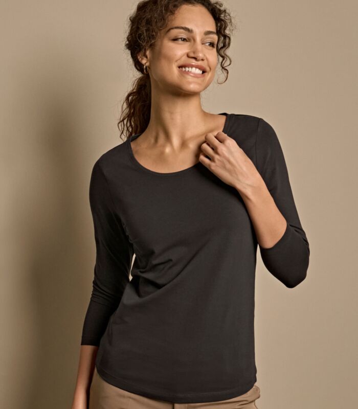Ladies' Stretch 3/4 Sleeve Tee Thumbnail
