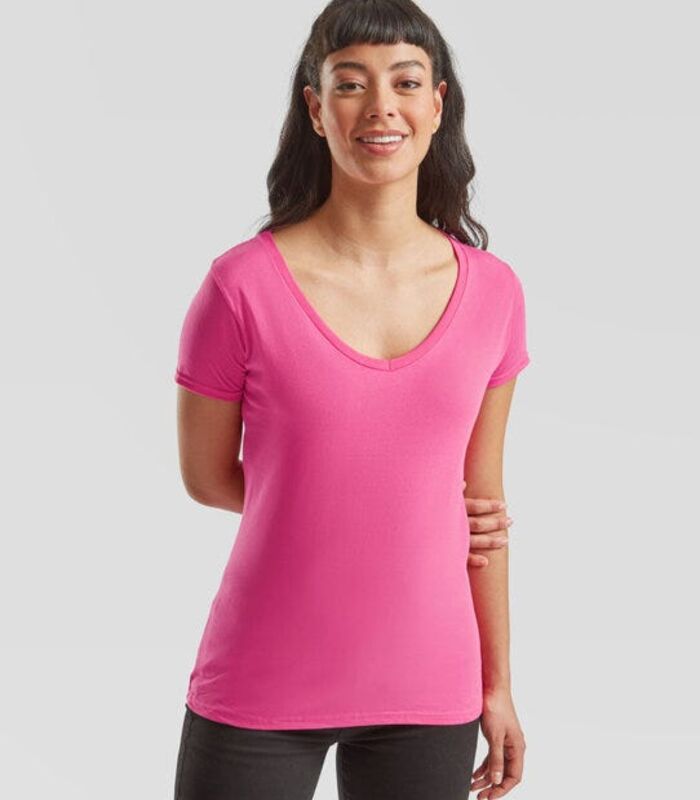 Ladies' Iconic 150 V-Neck T Thumbnail