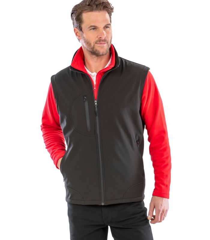 Recycled 3 Layer Softshell Bodywarmer Thumbnail