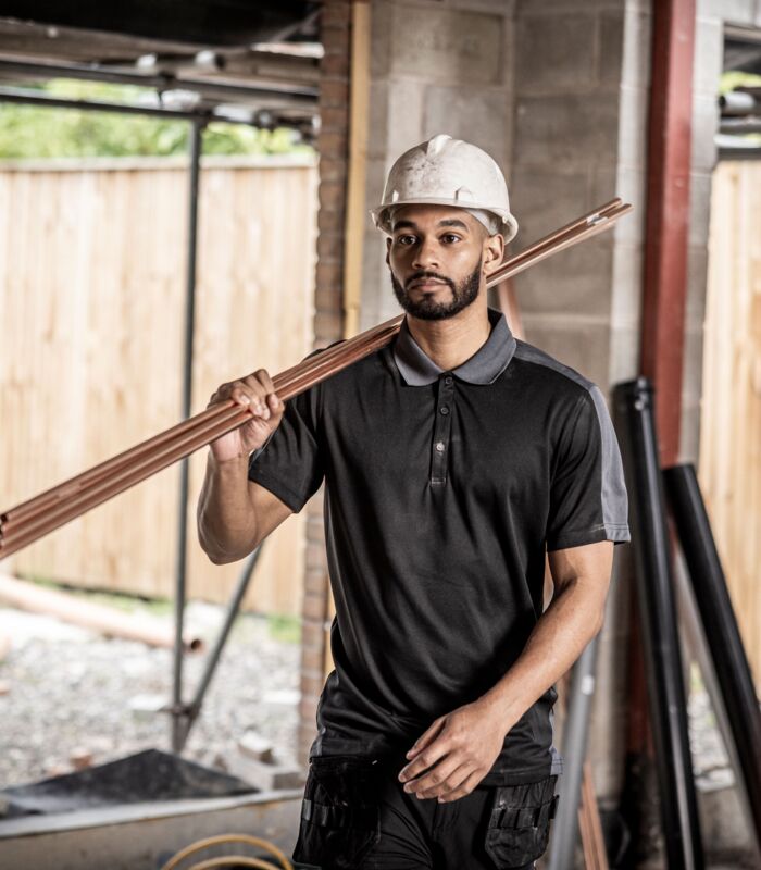 Contrast Quick Wicking Polo Shirt Thumbnail