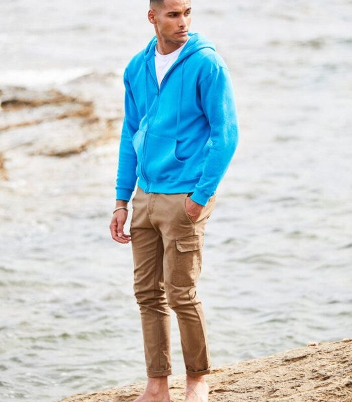 Men's Classic Hooded Sweat Jacket Thumbnail