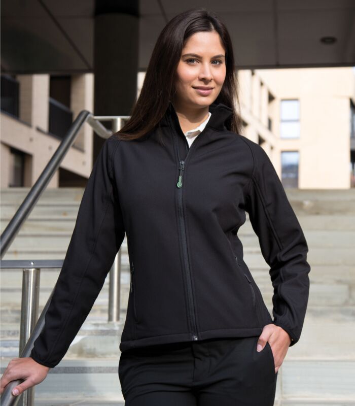 Ladies' Printable Softshell Jacket with Recycled Inner Fleece Thumbnail
