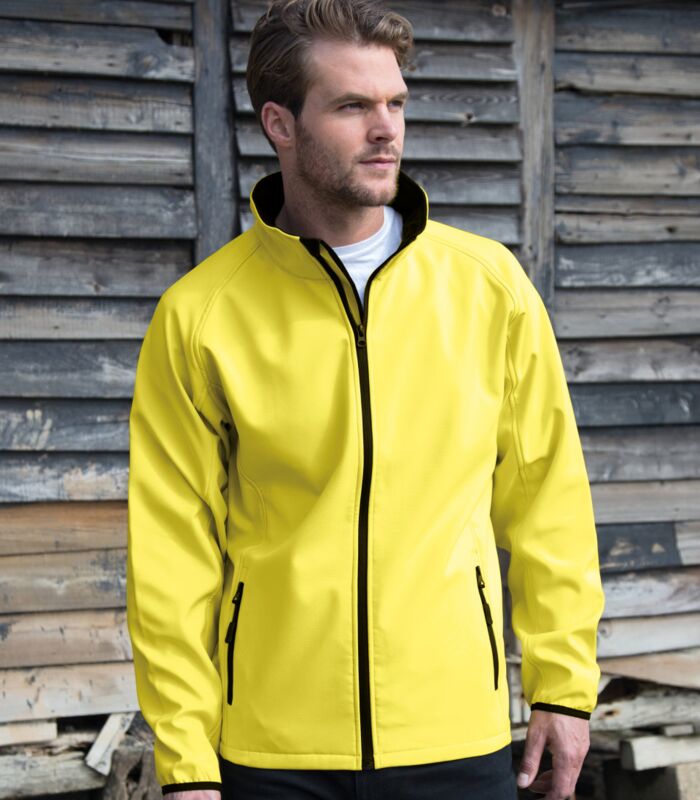 Men's Printable Softshell Jacket with Recycled Inner Fleece Thumbnail