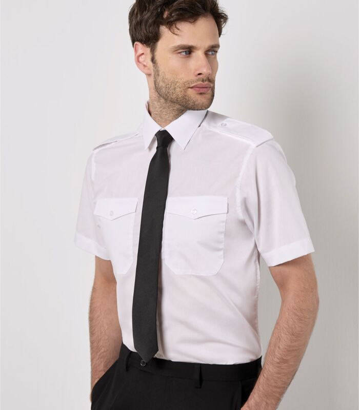 Tailored Fit Short Sleeved Pilot Shirt Thumbnail