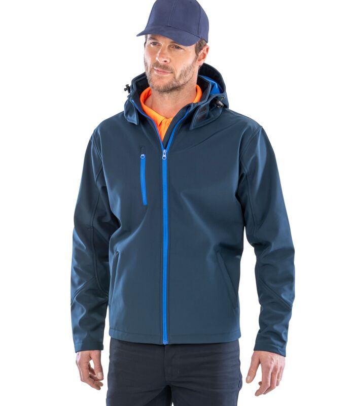 Men's Recycled Hooded Softshell Thumbnail