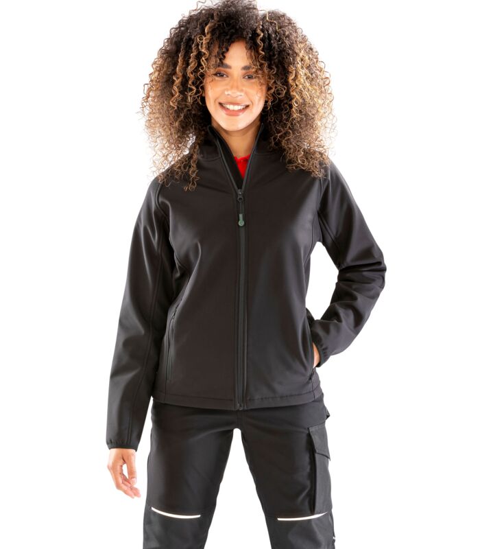 Ladies 3-Layer Recycled Printable Hooded Softshell Thumbnail