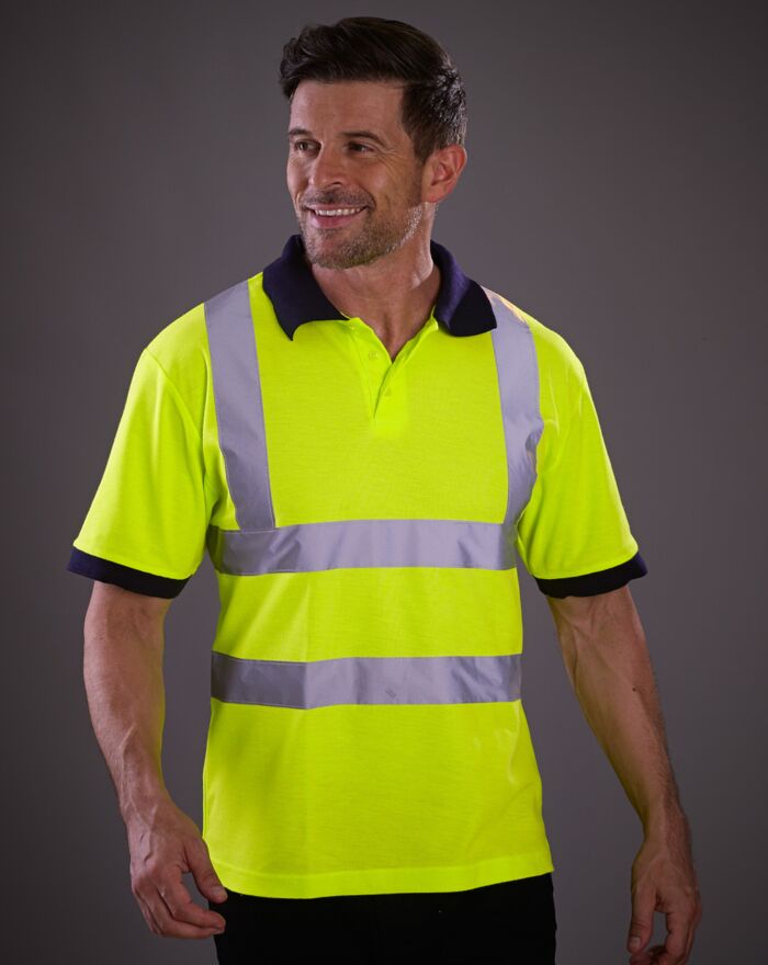 Hi-Vis Short Sleeve Polo Shirt Thumbnail