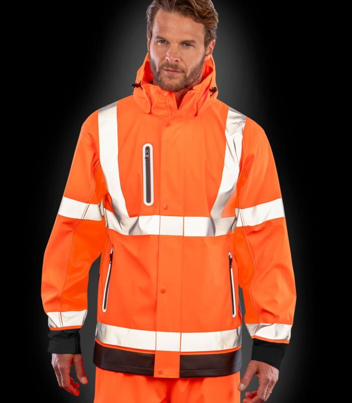 Heavy Duty Prism PU Safe & Dry Jacket With Recycled Backing Thumbnail
