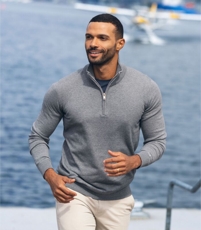 Oakville Half Zip Sweater Men Thumbnail