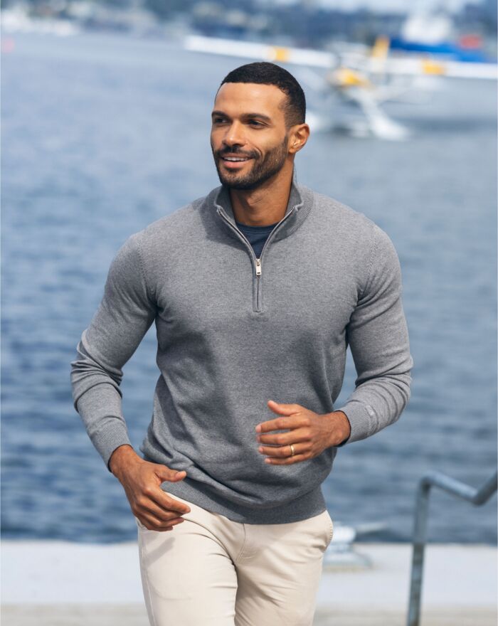 Oakville Half Zip Sweater Men Thumbnail