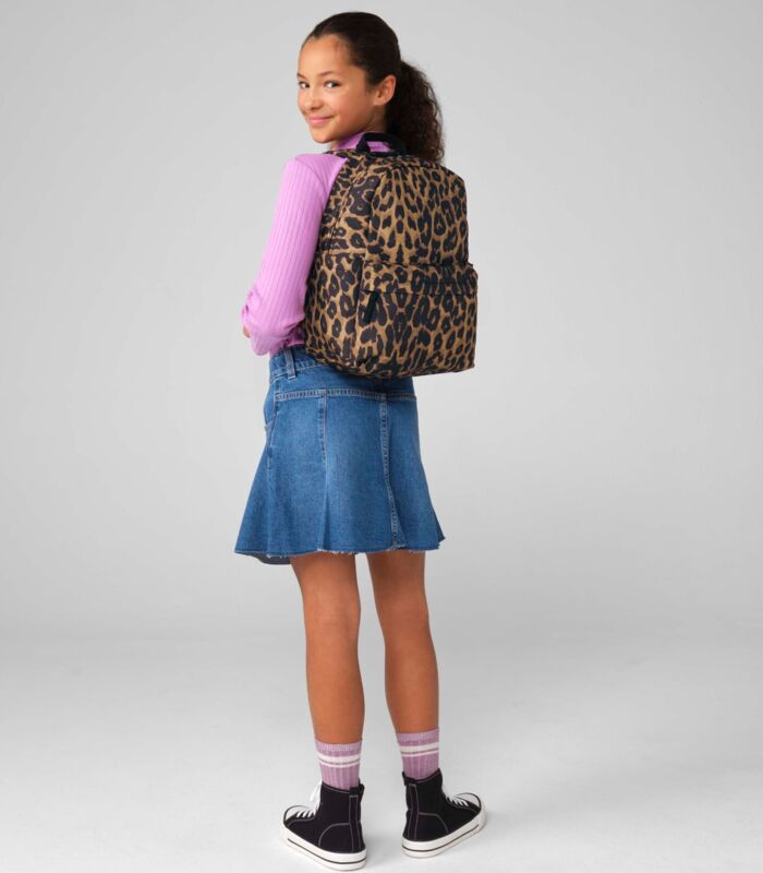 Leopard Print Mini Backpack Thumbnail