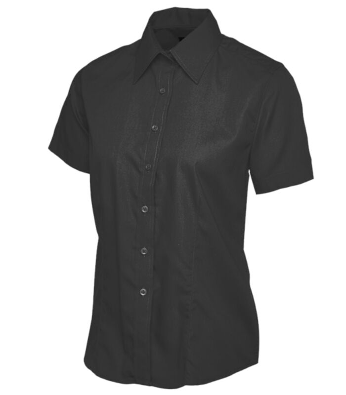 Ladies Poplin Half Sleeve Shirt Thumbnail