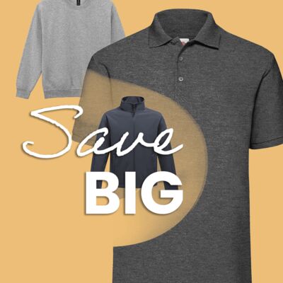 THE WORK READY MANPACK  - 6 items: 3 Polos, 2 Swearshirts, 1 Softshell Thumbnail