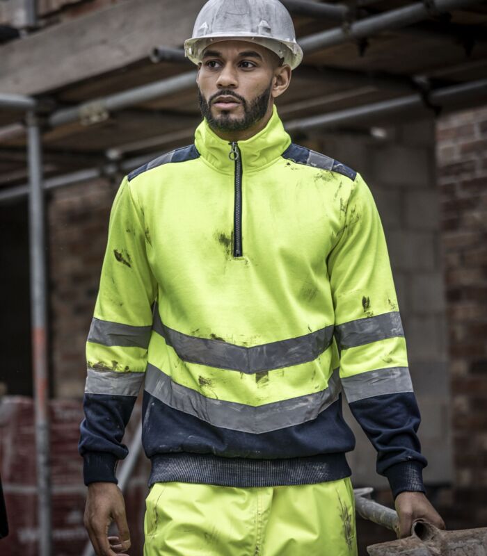 Pro Two Tone 1/4 Zip Sweat Top Thumbnail