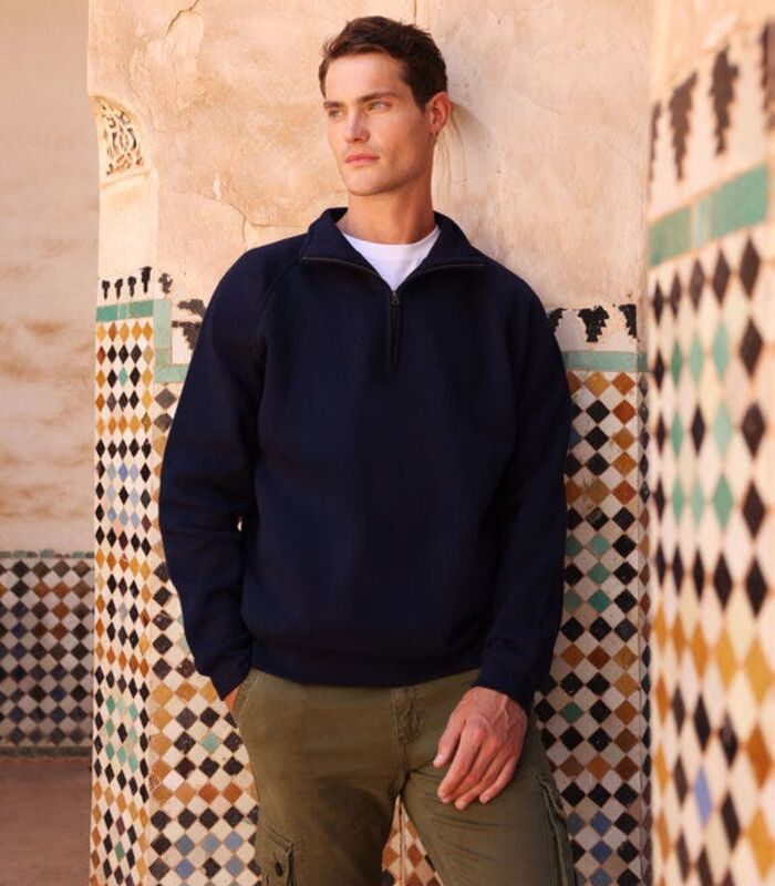 Iconic Premium Zip Neck Sweat Thumbnail