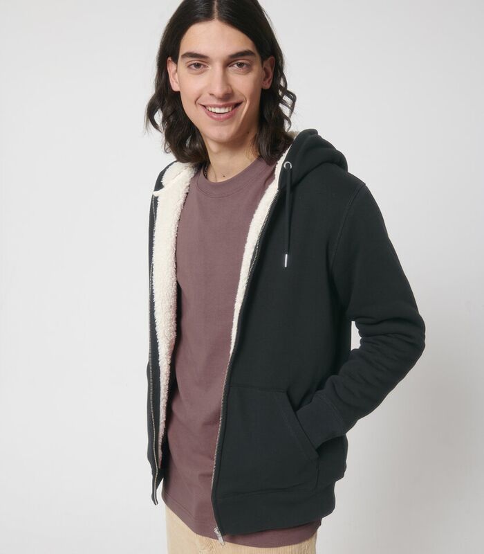 Unisex Hygger sherpa zip-through sweatshirt (STSU956) Thumbnail