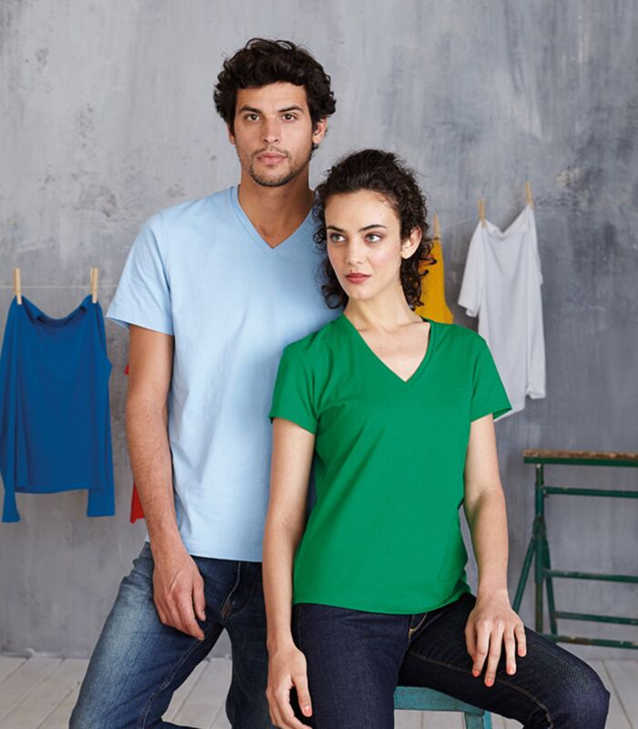 Ladies' short-sleeved V-neck T-shirt Thumbnail
