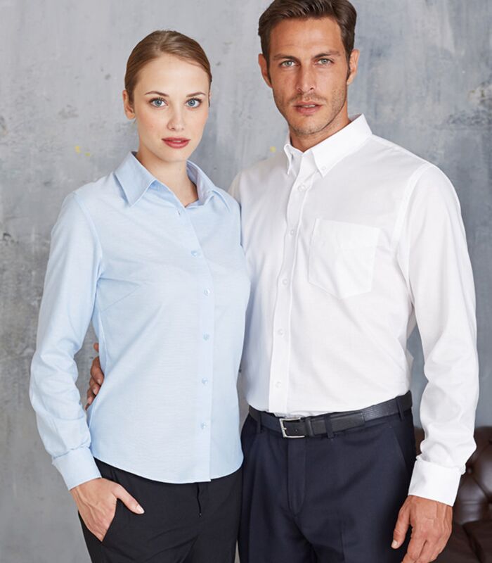 Men's long-sleeved Oxford shirt Thumbnail