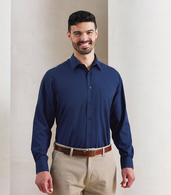 Long sleeve poplin shirt Thumbnail