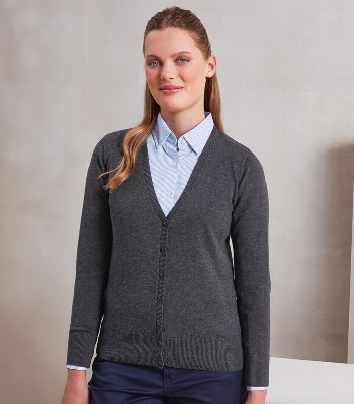 Women's button-through knitted cardigan Thumbnail
