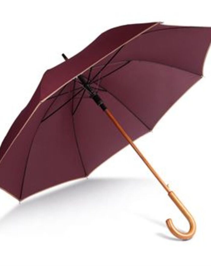 Auto open wooden umbrella Thumbnail