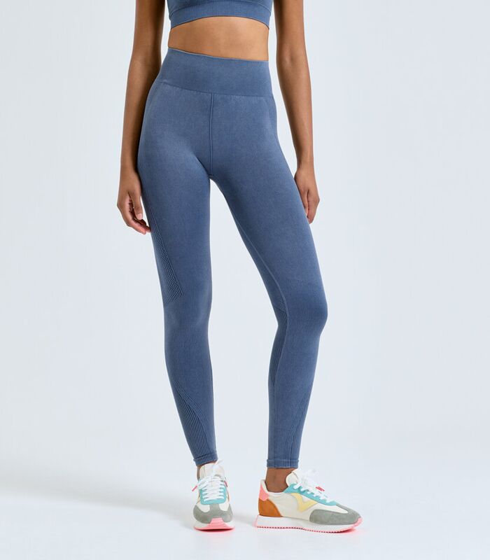 "Women's TriDri® seamless "3D fit" multi-sport denim look leggings" Thumbnail