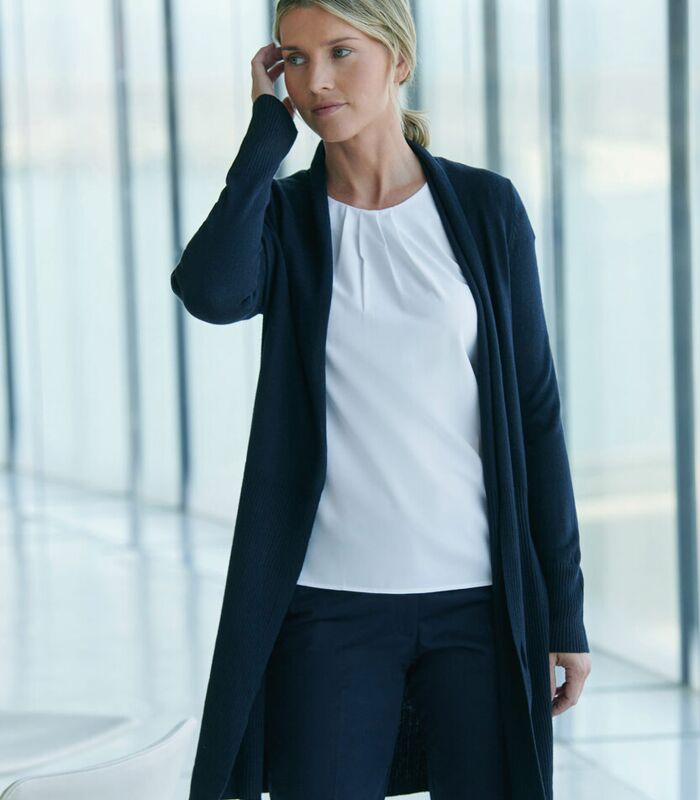 Women's longline open cardigan Thumbnail