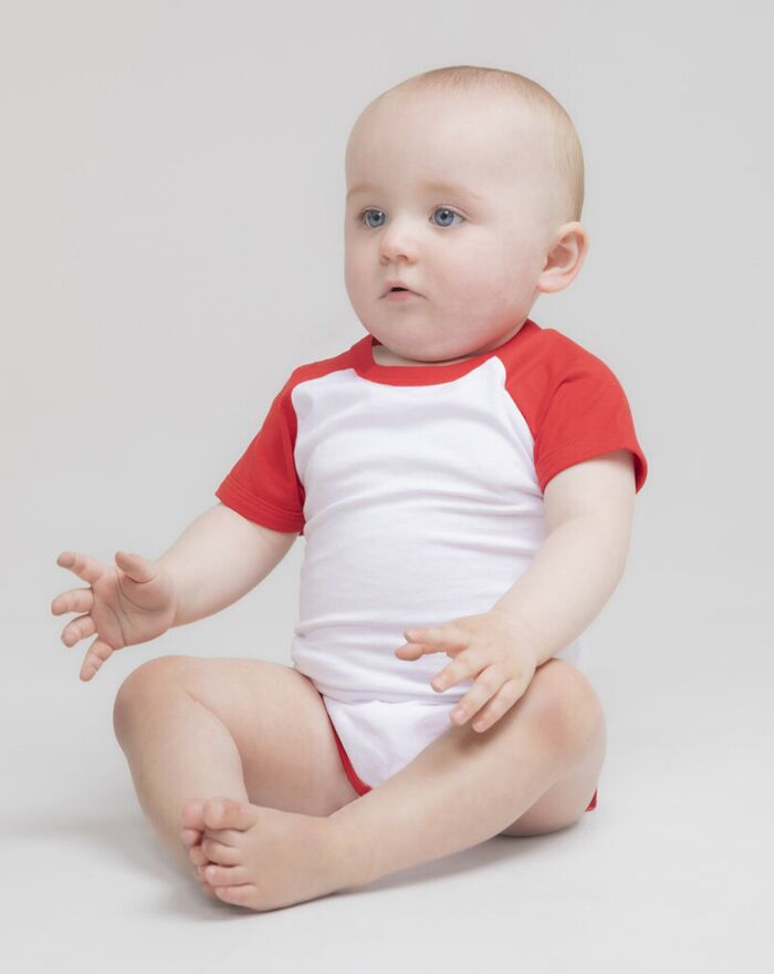 Essential short-sleeved baseball bodysuit Thumbnail