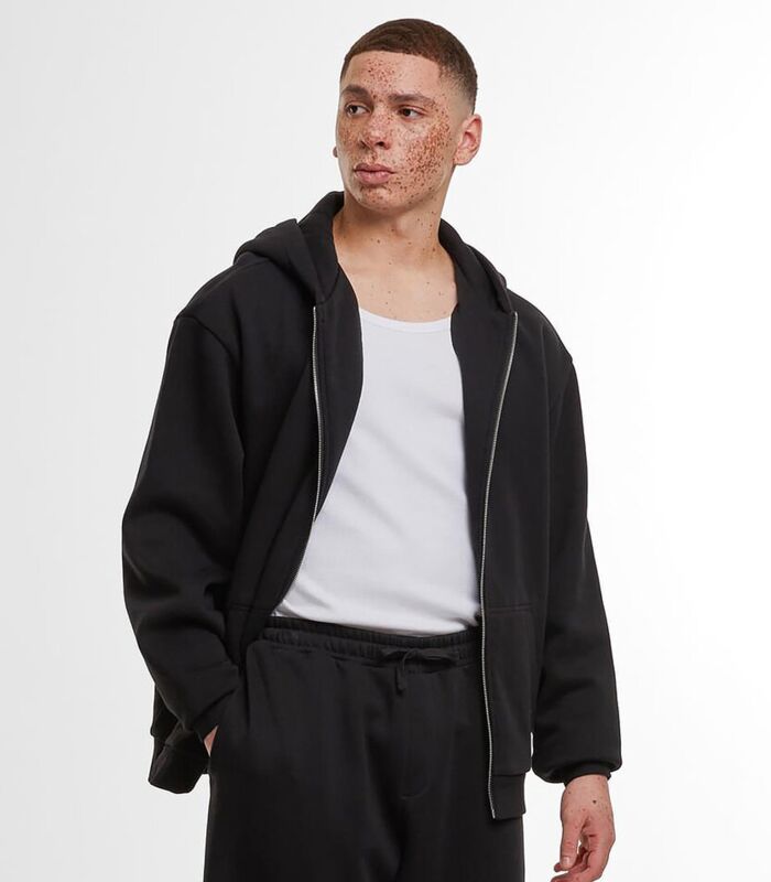 Loose-fit zip hoodie Thumbnail
